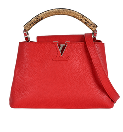 Capucines BB, Leather/Snake, Red, TR2155, S, 2*